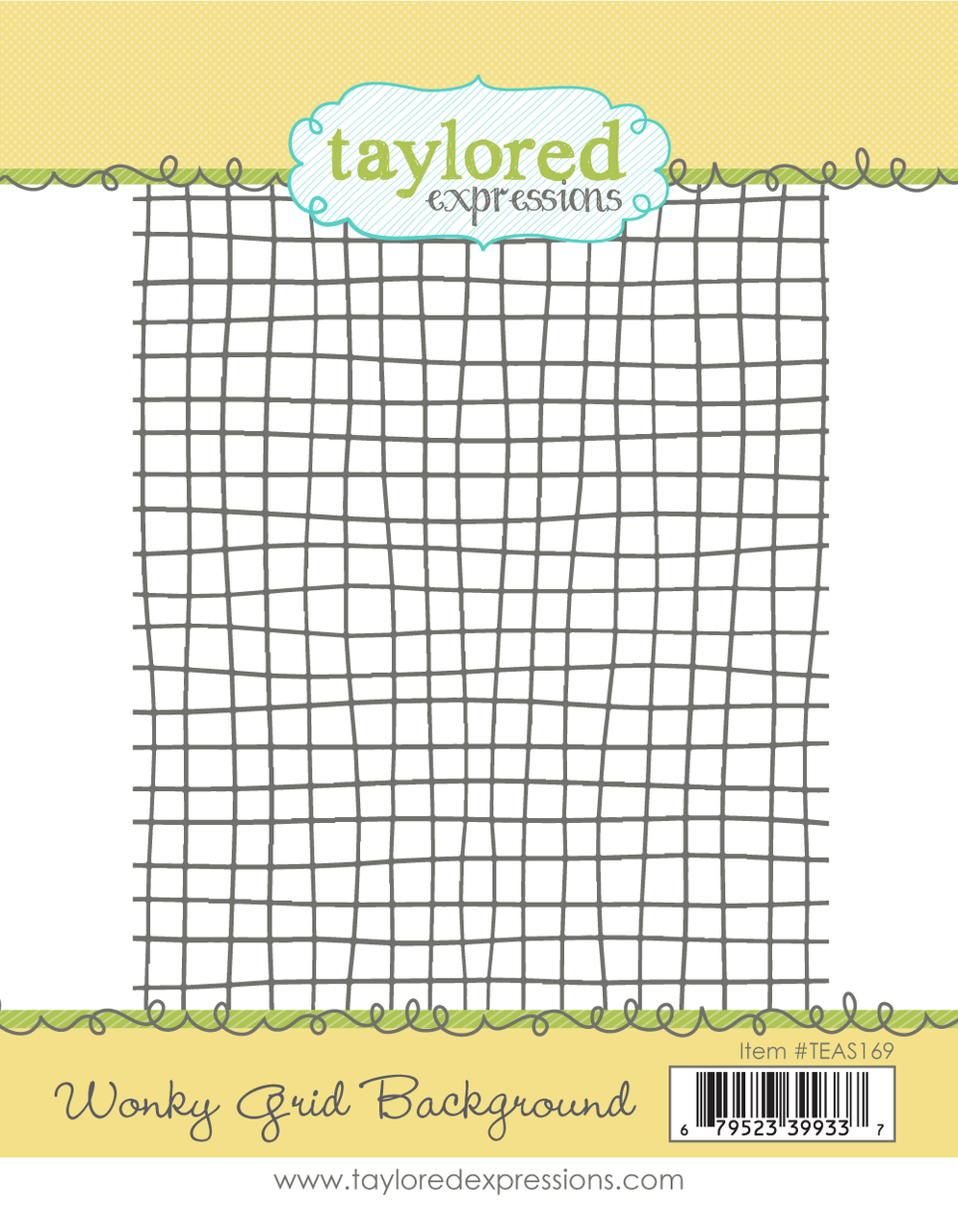 Taylored Expressions - Wonky Grid Background Stamp