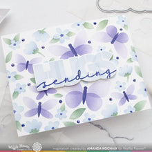 Load image into Gallery viewer, Waffle Flower - Postage Collage Spring Breeze Stencil
