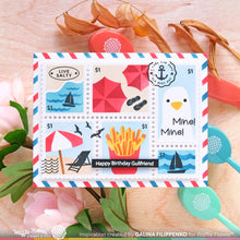 Load image into Gallery viewer, Waffle Flower - Postage Collage Beach Days Stamp Set
