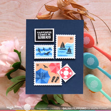 Load image into Gallery viewer, Waffle Flower - Postage Collage Beach Days Stamp Set

