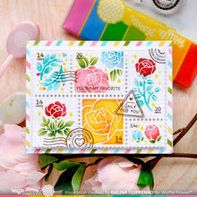 Load image into Gallery viewer, Waffle Flower - Postage Collage Love Stamp Set
