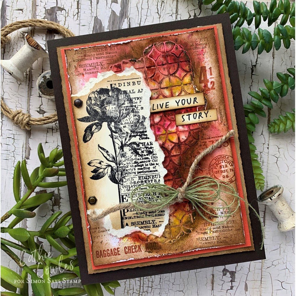 Tim Holtz Layering Stencil - Linked Square