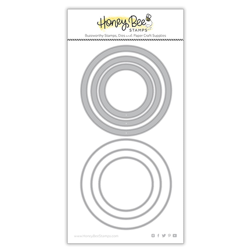 Honey Bee Stamps - Honey Cuts - Circlescapes Shaker Frames Dies