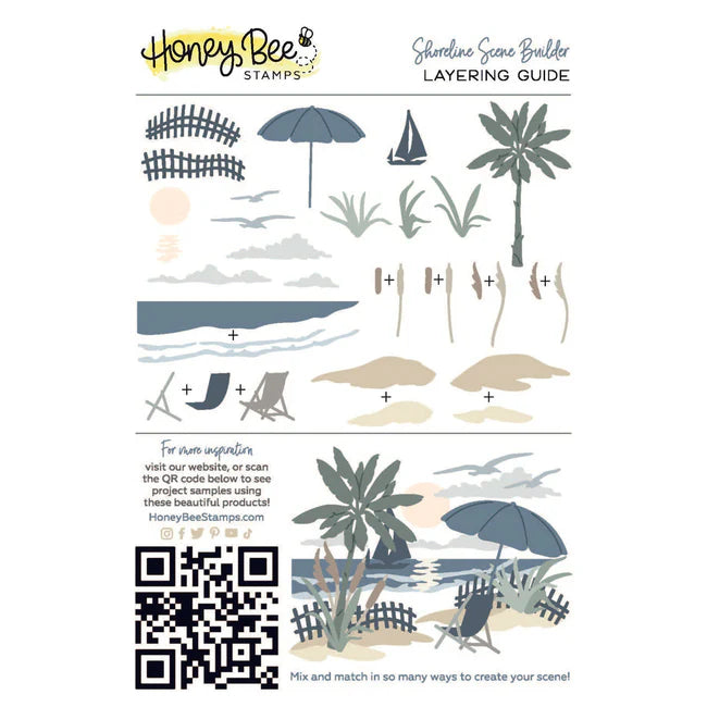 Lovely Layers: Seashore - Honey Cuts – Honey Bee Stamps
