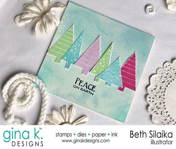 Gina K Designs - Holiday Tapestry Stamp Set