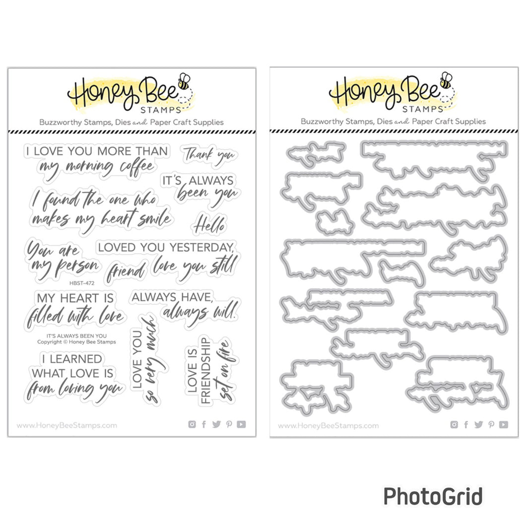 Honey Bee Stamps - It’s Always Been You - Stamp Set and Die Set Bundle