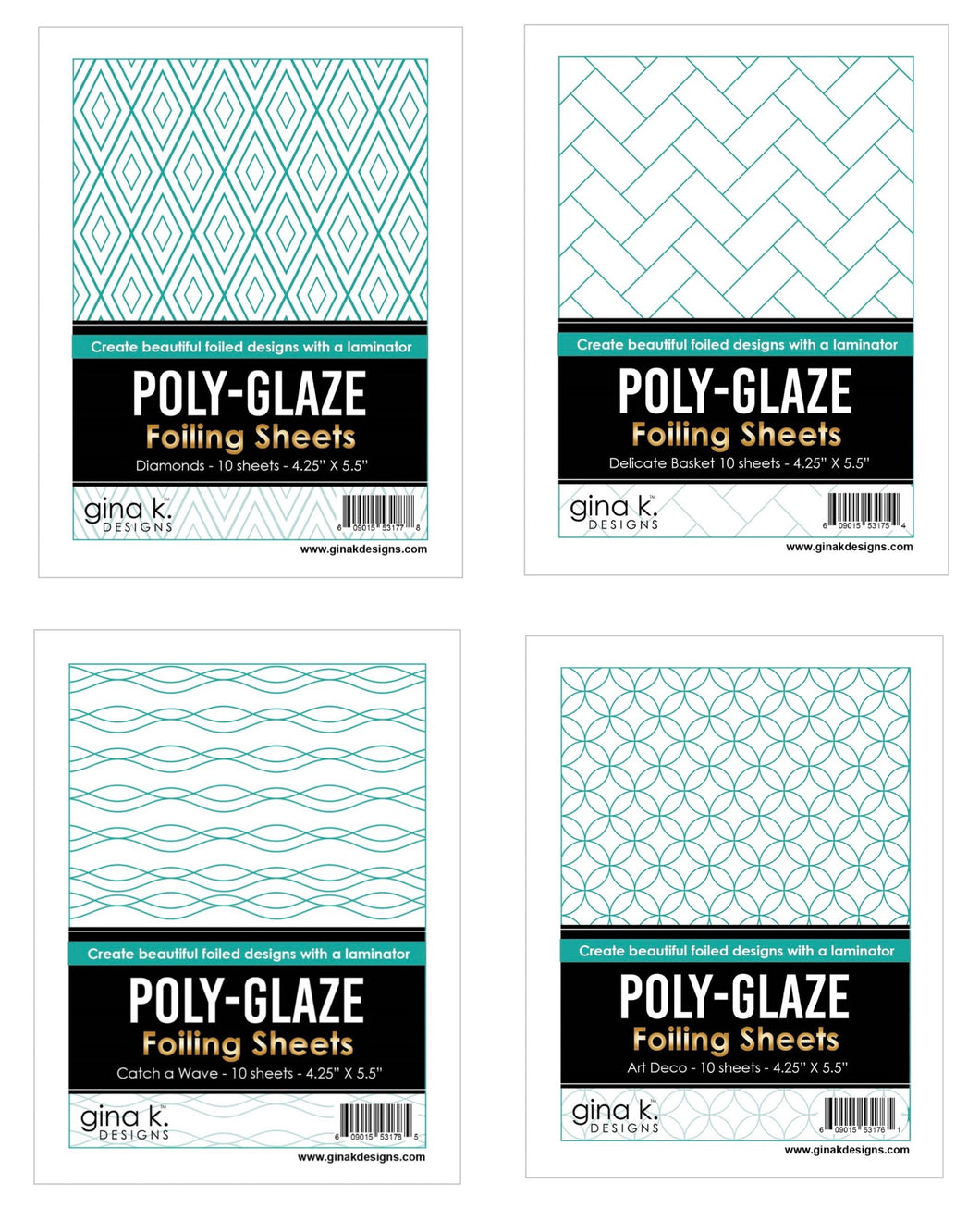 Gina K Designs - Poly-Glaze Foiling Sheets Bundle